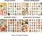 240pcs Aesthetic Vintage Postage Stamp Stickers (4 Collections 240pcs) 7.9 x 6.5 x 1.4 inches